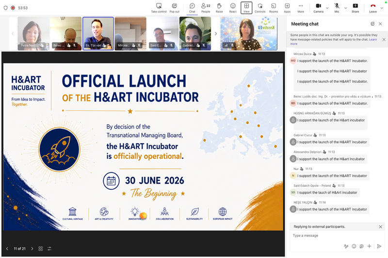 A screenshot of a video conference