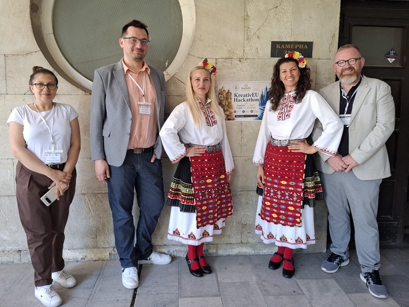 A group of people posing for a photo AI-generated content may be incorrect.