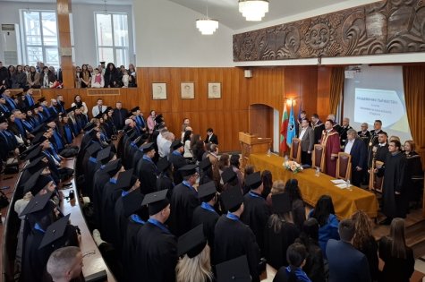 Студентският празник в Свищовската академия бе честван с церемония за награждаване на изявени студенти