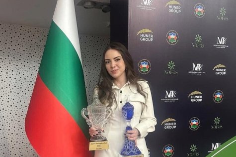 Със злато от международен турнир стартира годината свищовската студентка и българска топ шахматистка Нургюл Салимова