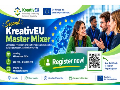 Second KreativEU Master Mixer to Explore Opportunities for Cooperation in Master’s Education