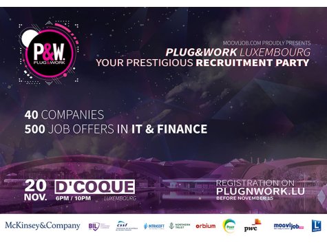 Meet the major players in the ICT & Finance sectors in Luxembourg and get a job!